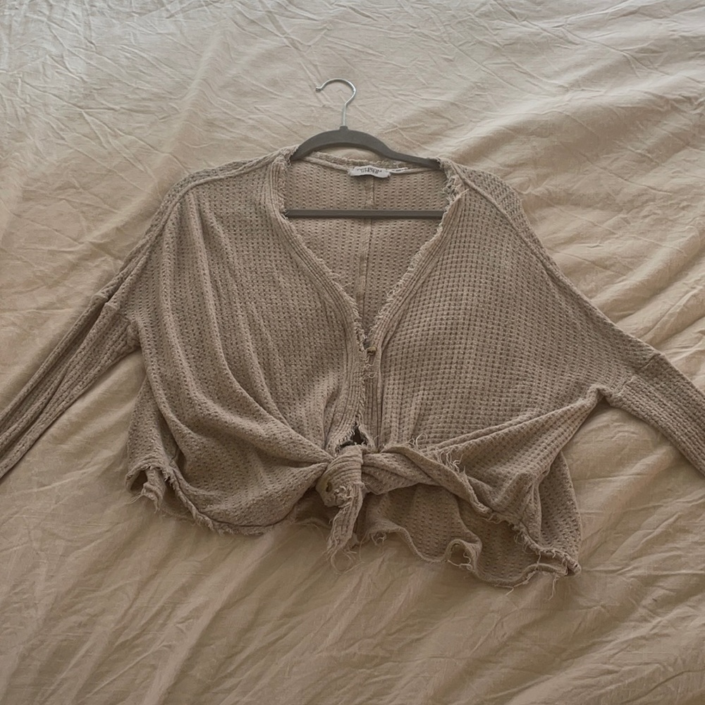 Waffle Knit cardigan